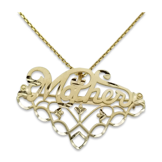 14k Mother Charm Holder Pendant & Brooch