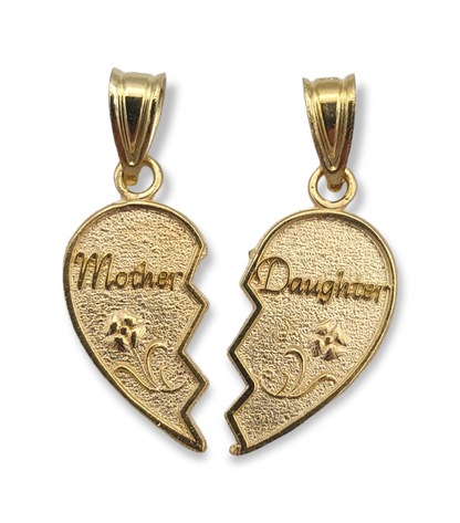 14k Mother / Daughter Split Charm