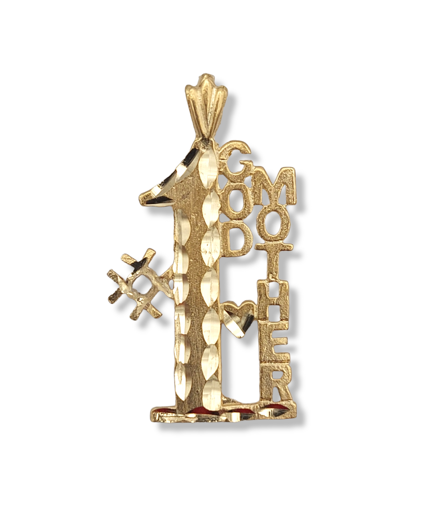 14k #1 God Mother Charm