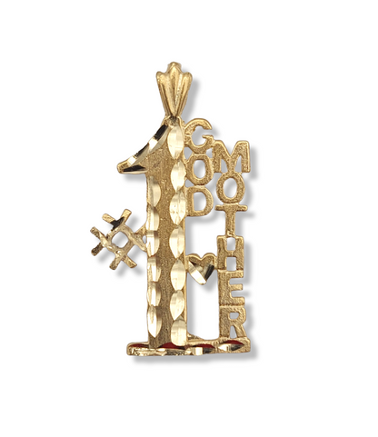 14k #1 God Mother Charm