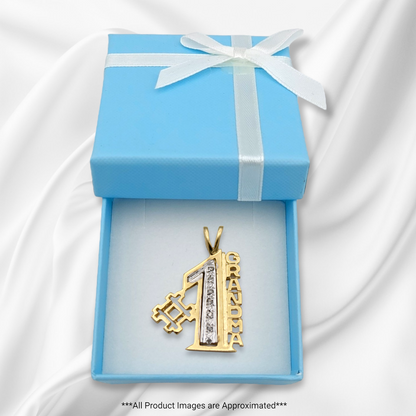 14k Diamond #1 Grandma Charm