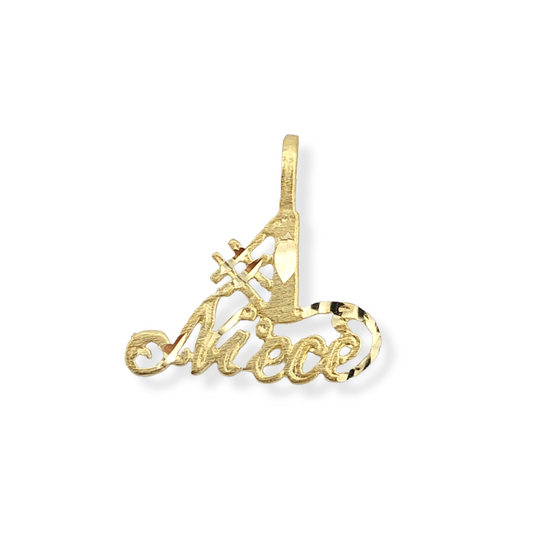 14k #1 Niece Charm