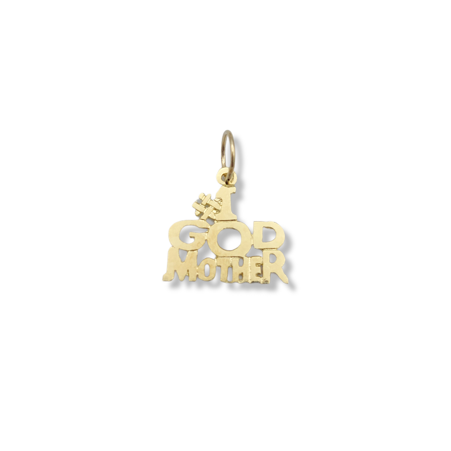 14k #1 God Mother Charm