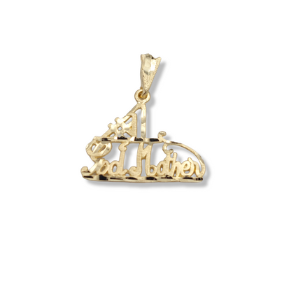 14k #1 God Mother Charm