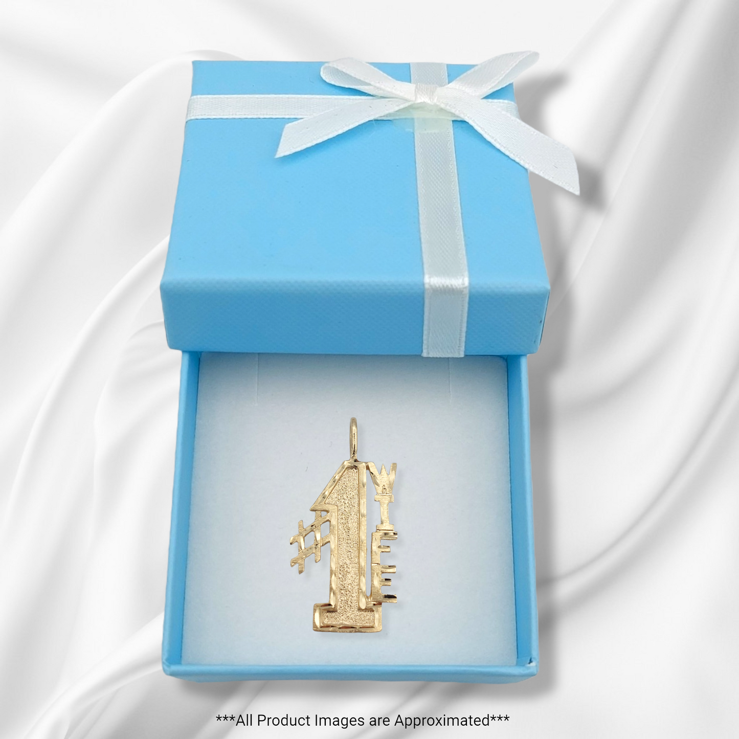 14k #1 Wife Charm