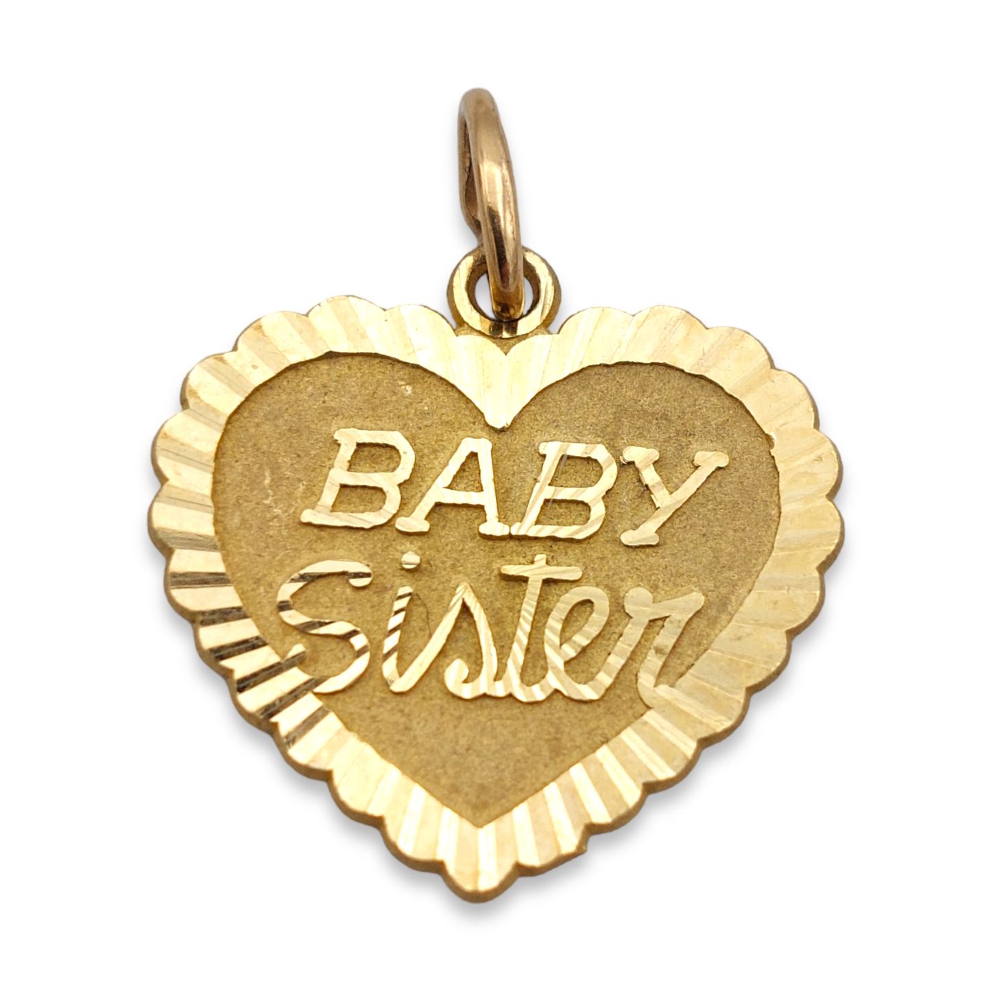 14k Baby Sister Charm