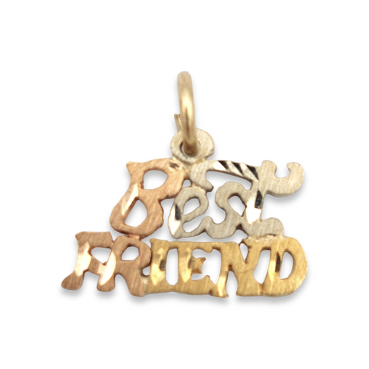 14k Tri-Color Best Friend Charm