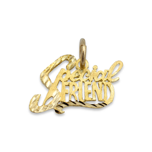 14k Special Friend Charm