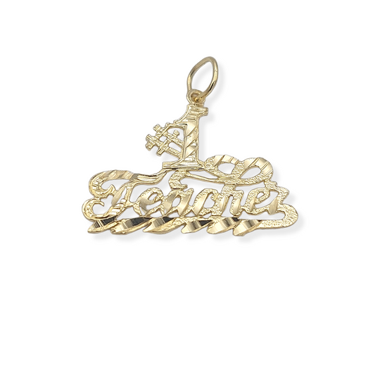 14k #1 Teacher Charm