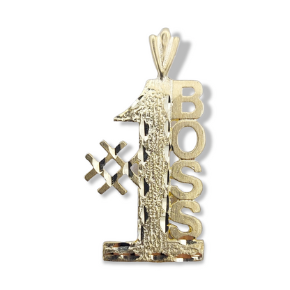 14k #1 Boss Charm