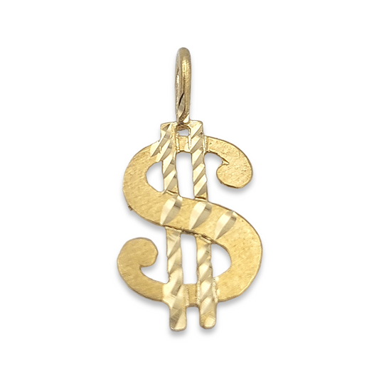 14k Dollar Sign Charm