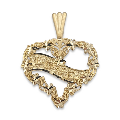 14k Love Heart Charm