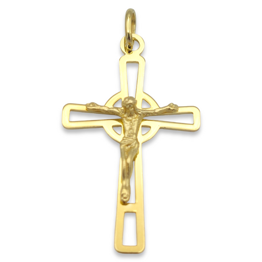 14k Crucifix Pendant
