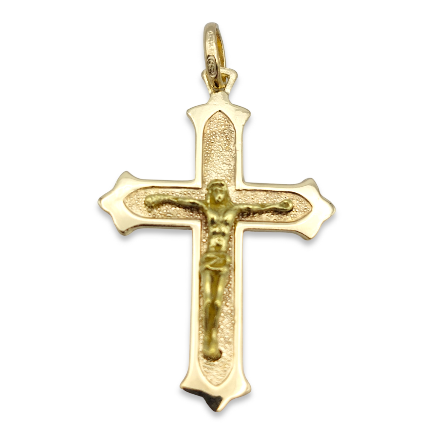 14k Crucifix Pendant