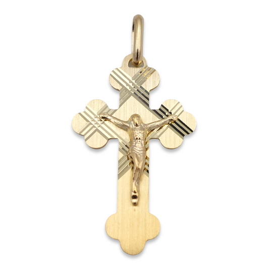 14k Crucifix Pendant