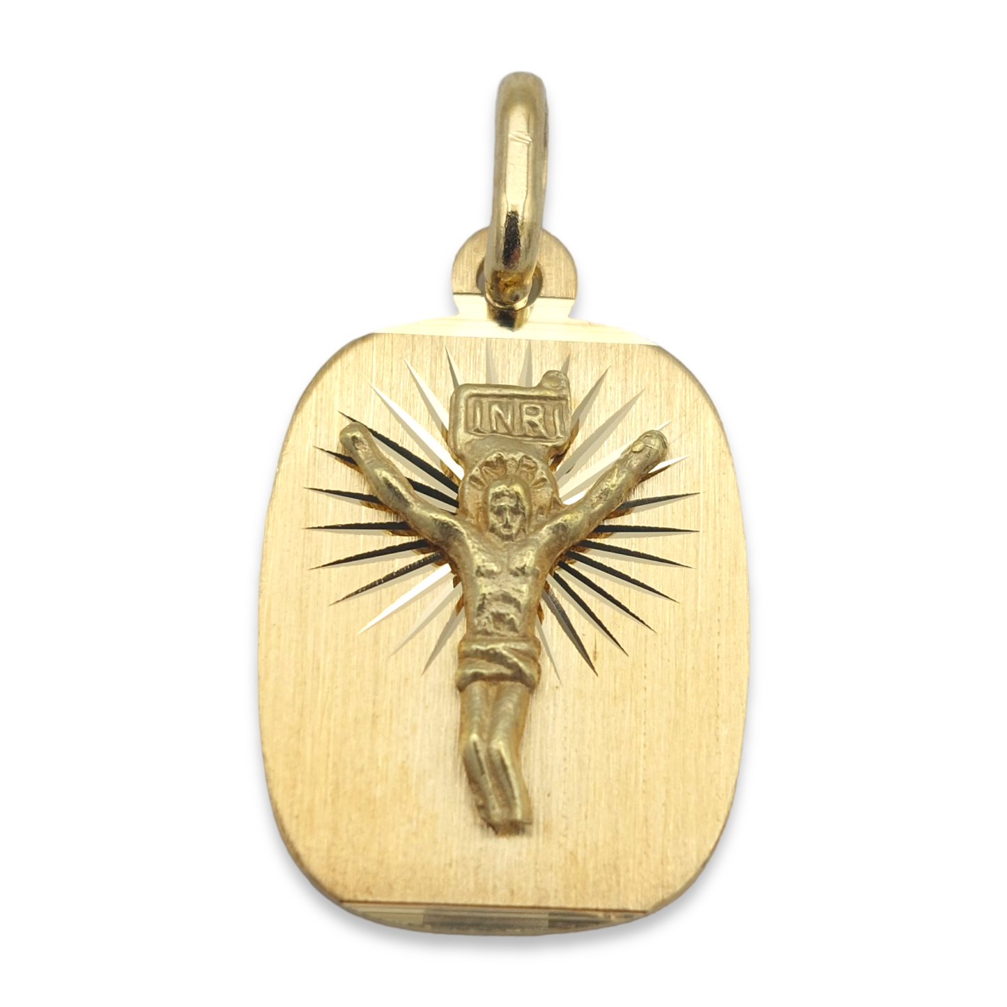 14k Jesus Medallion - 28 mm