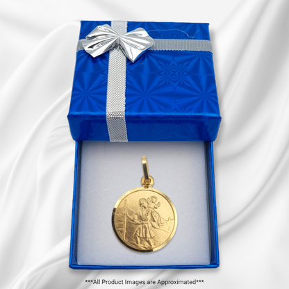 14k St. Christopher Medallion - 17 mm