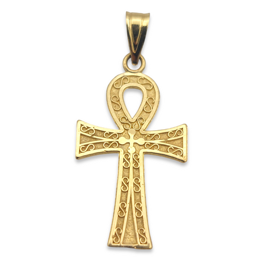 14k Ankh Cross