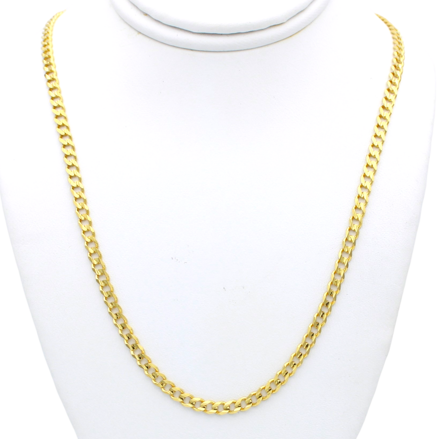 14k Heavyweight Open Concave Curb Link Chains