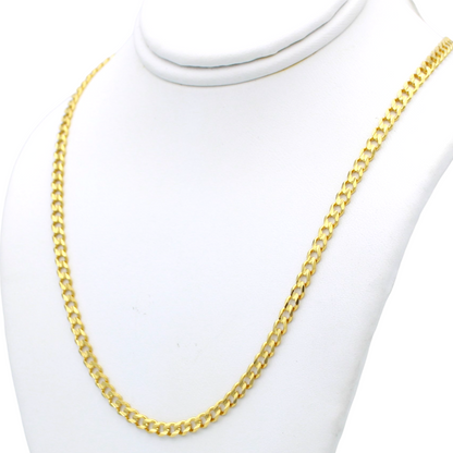 14k Heavyweight Open Concave Curb Link Chains