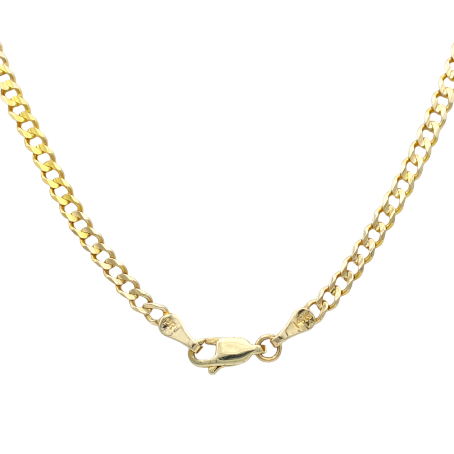 14k Heavyweight Open Concave Curb Link Chains