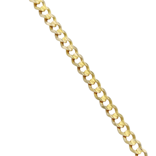 14k Heavyweight Open Concave Curb Link Chains