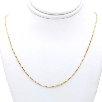 14k Twisted Box Chain - 0.95 mm