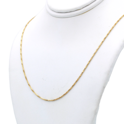 14k Twisted Box Chain - 0.95 mm