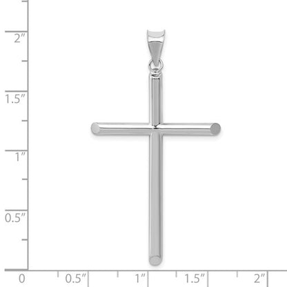 14k White Cross Pendant