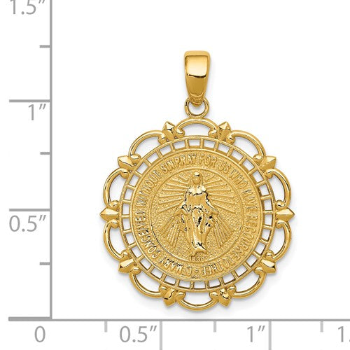 14k Miraculous Medallion 31mm