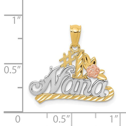 14k Tri-Color #1 Nana Charm