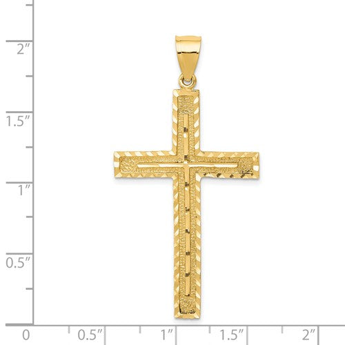 14k Yellow Crucifix Pendant