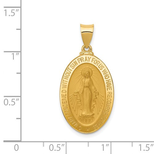 14k Miraculous Medallion - 32  mm