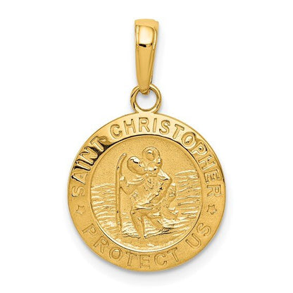 14k St. Christopher Medallion 15 mm