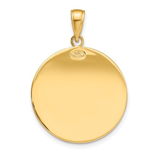 14k St. Christopher Medallion 22 mm