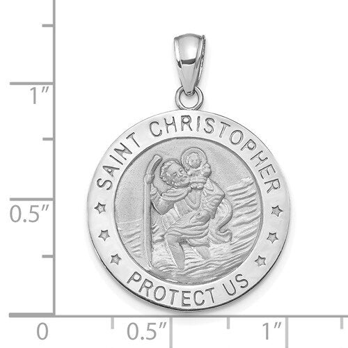 14k St. Christopher Medallion 22 mm