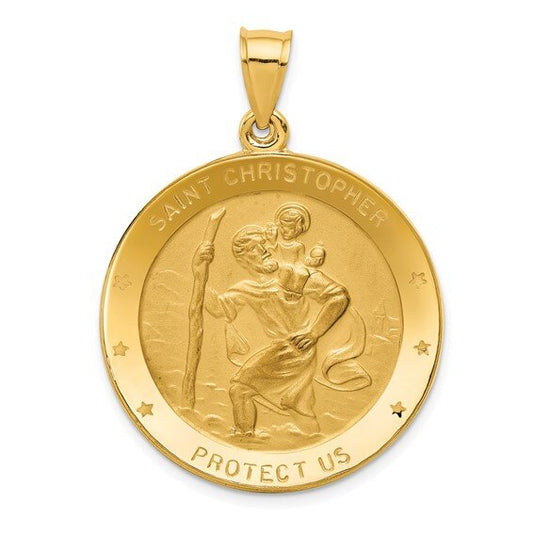 14k Yellow Gold St. Christopher Medallion 14k Yellow Gold - 29.7 mm