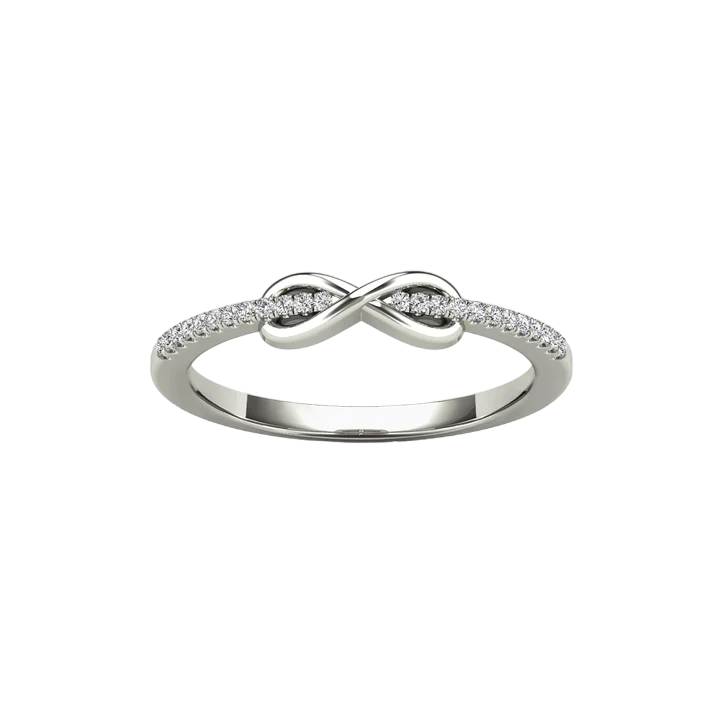 14k Diamond Infinity Rings