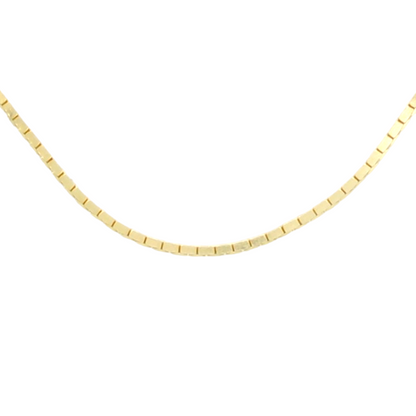 14k Old Style Box Link Chain - 0.85 mm