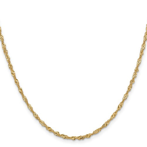 14k Singapore Chain - 2.50 mm