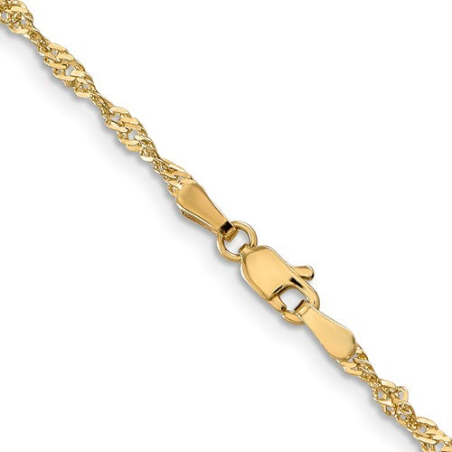 14k Singapore Chain - 2.50 mm