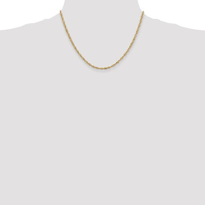 14k Singapore Chain - 2.50 mm