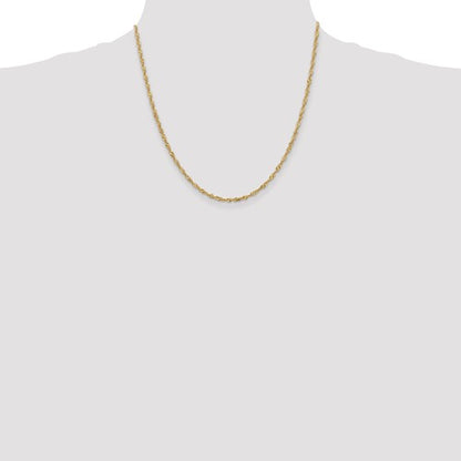 14k Singapore Chain - 2.50 mm