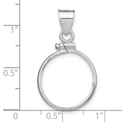 Sterling Silver Screw Top Coin Bezel Pendant