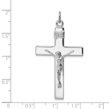 Sterling Silver Cross Pendant with The Lord's Prayer