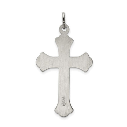 Sterling Silver Solid INRI Crucifix Pendant