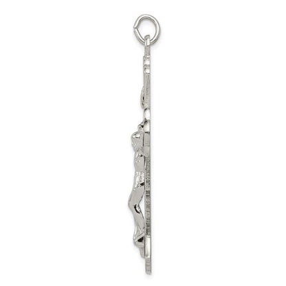 Sterling Silver Solid INRI Crucifix Pendant