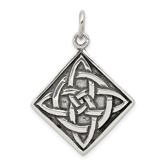 Sterling Silver Antiqued Celtic Knot Charm