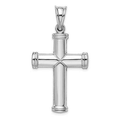 Sterling Silver Diamond-Cut Reversible Cross Pendant