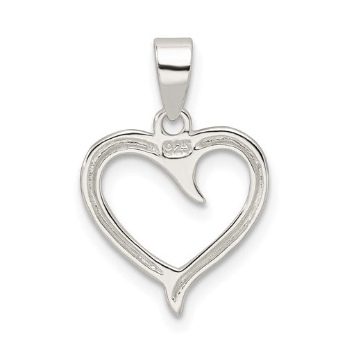 Sterling Silver Open Heart Charm